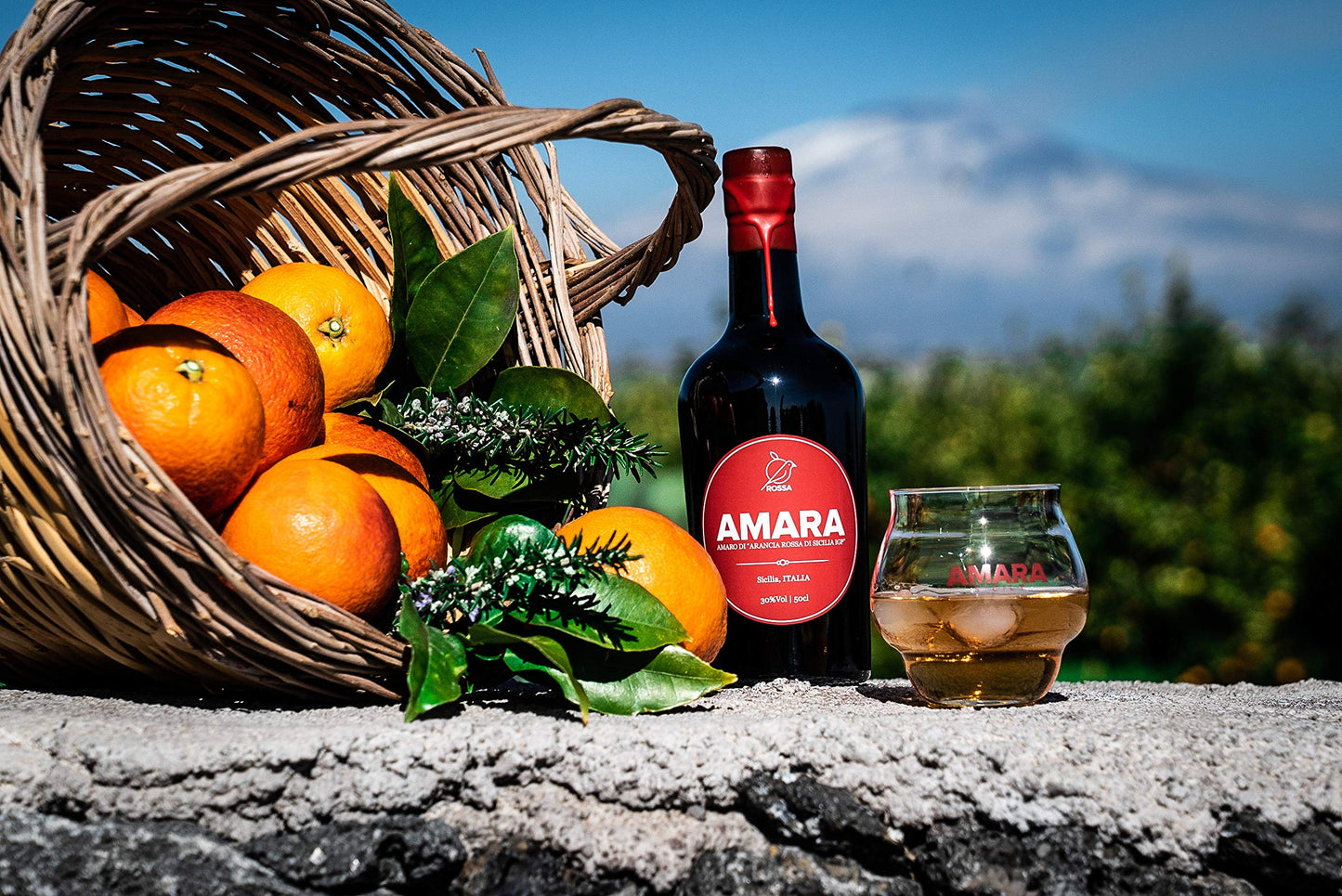 AMARA, Likör Amaro di arancia rossa di Sicilia IGP 30%- 50cl