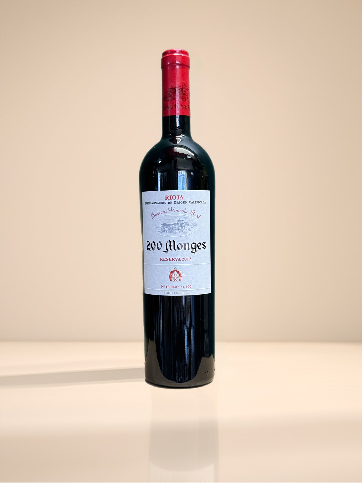 200 Rioja Cueva del Monge Tinto Reserva 2012
