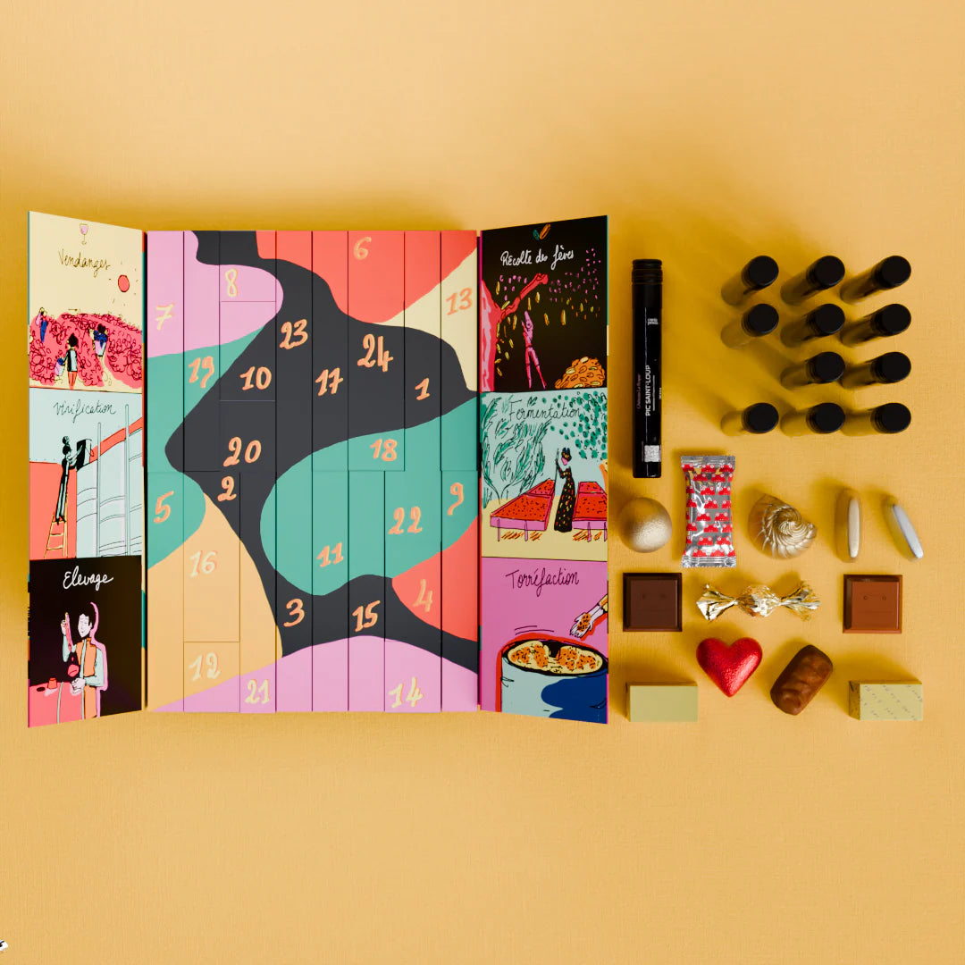 PRE-ORDER: Advent Calendar 12 wines and 12 chocolates